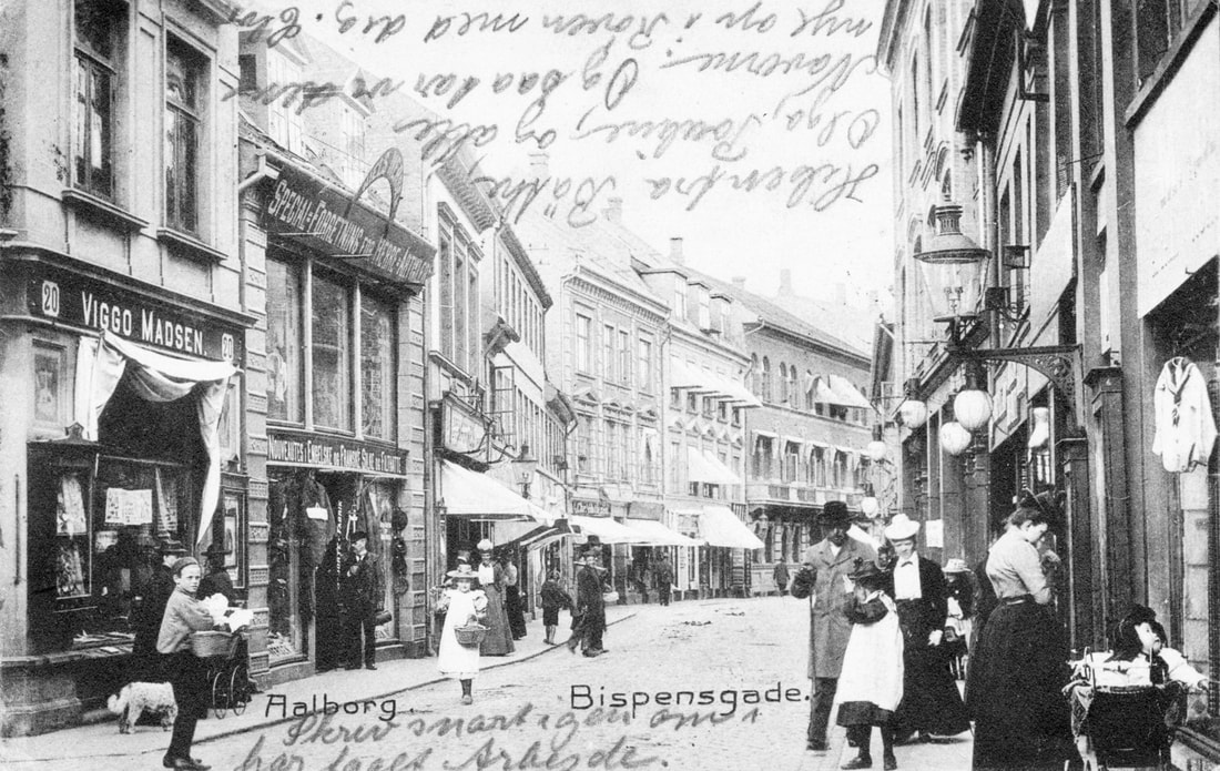 Bispensgade Ålborg omkring 1905