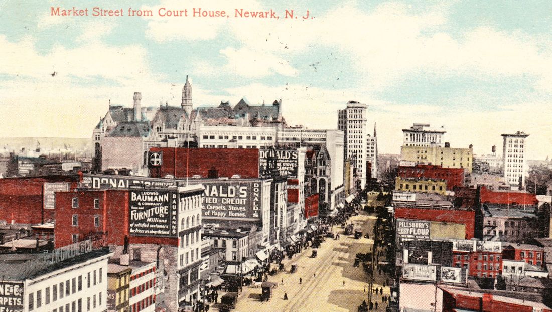 Market Street Newark, USA omkring 1914